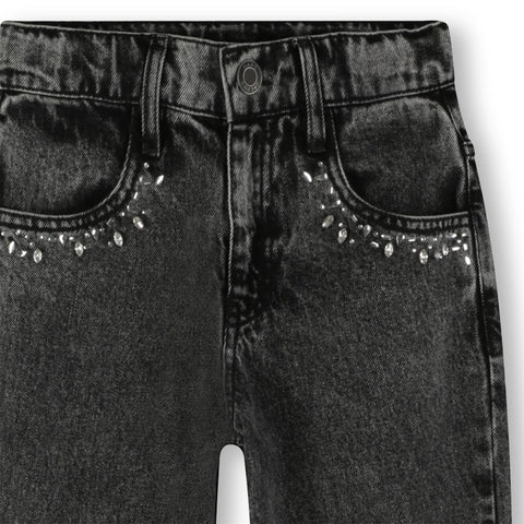 Marc Jacobs Girls Black Jewelled Jeans