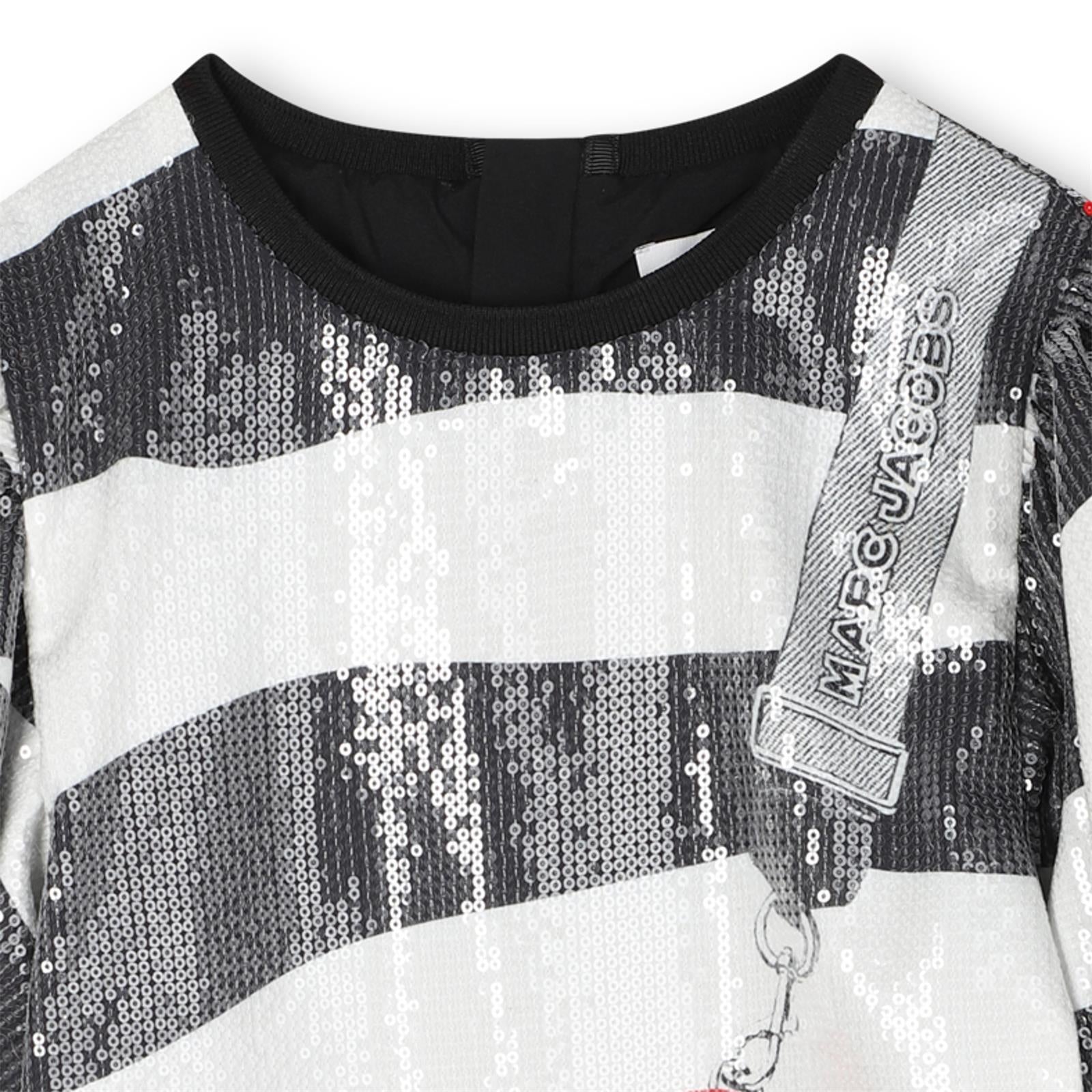 Marc Jacobs Girls Zebra Sequin Dress