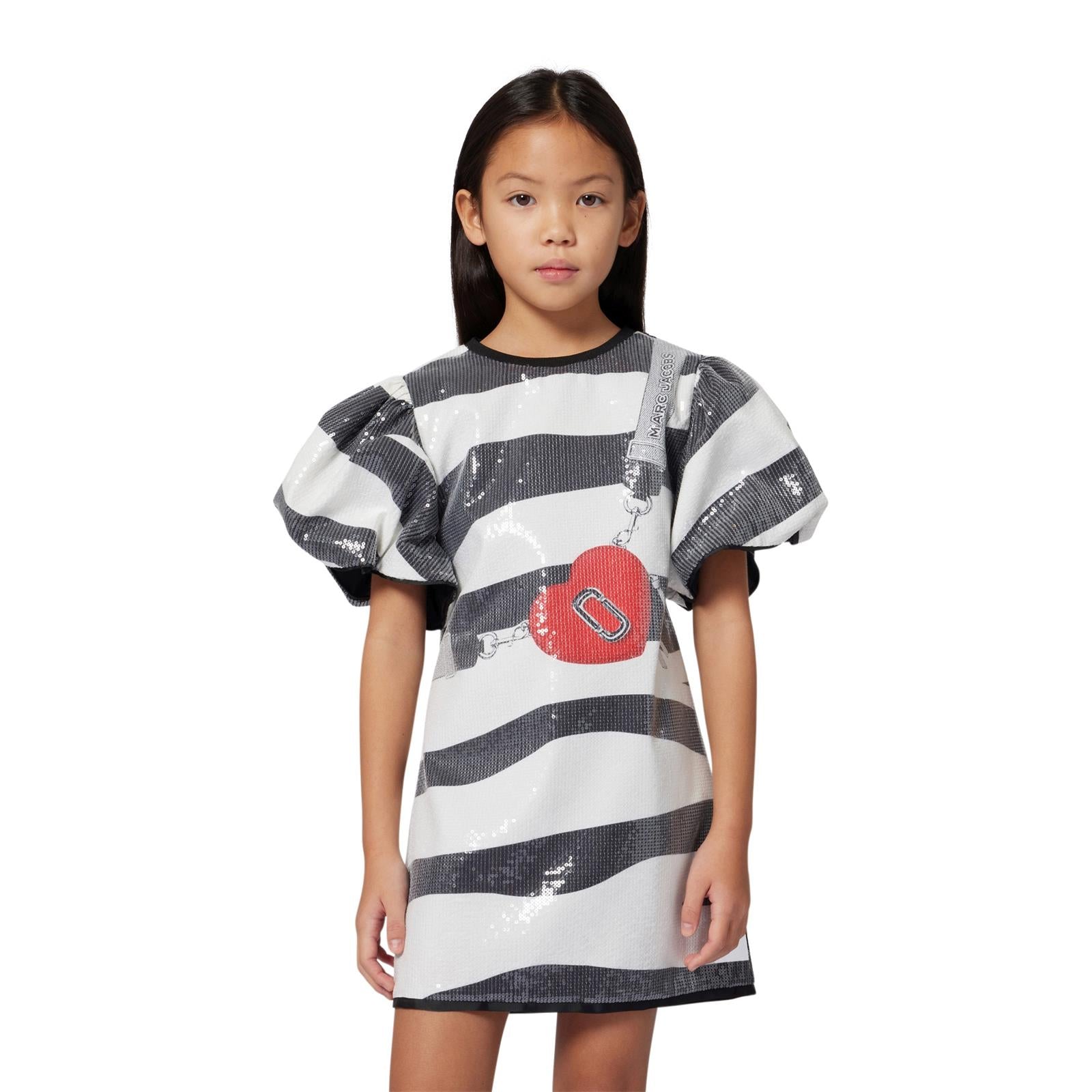 Marc Jacobs Girls Zebra Sequin Dress