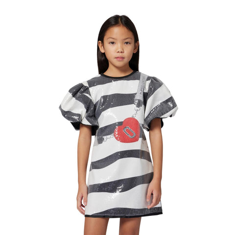 Marc Jacobs Girls Zebra Sequin Dress