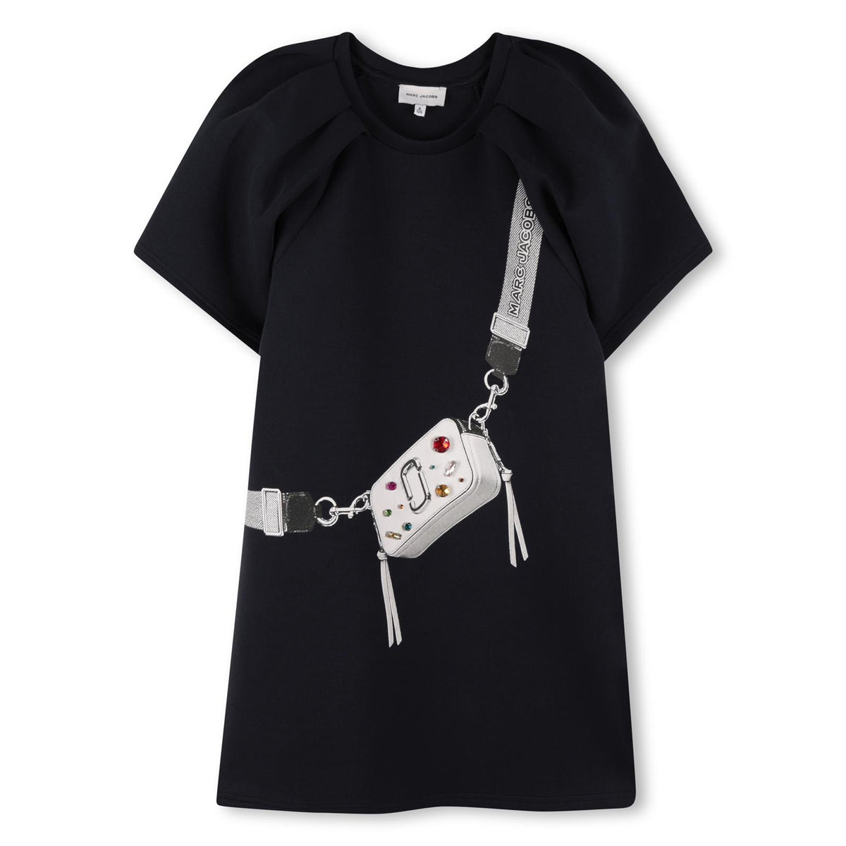 Marc Jacobs Girls Black Jewelled Bag Dress