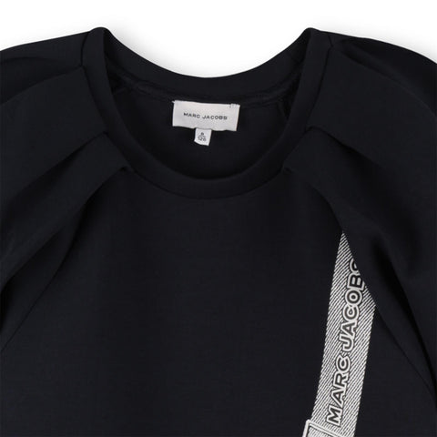 Marc Jacobs Girls Black Jewelled Bag Dress