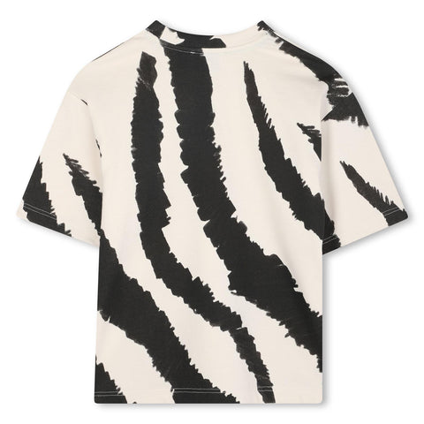 Marc Jacobs Boys White Tiger Print T-Shirt