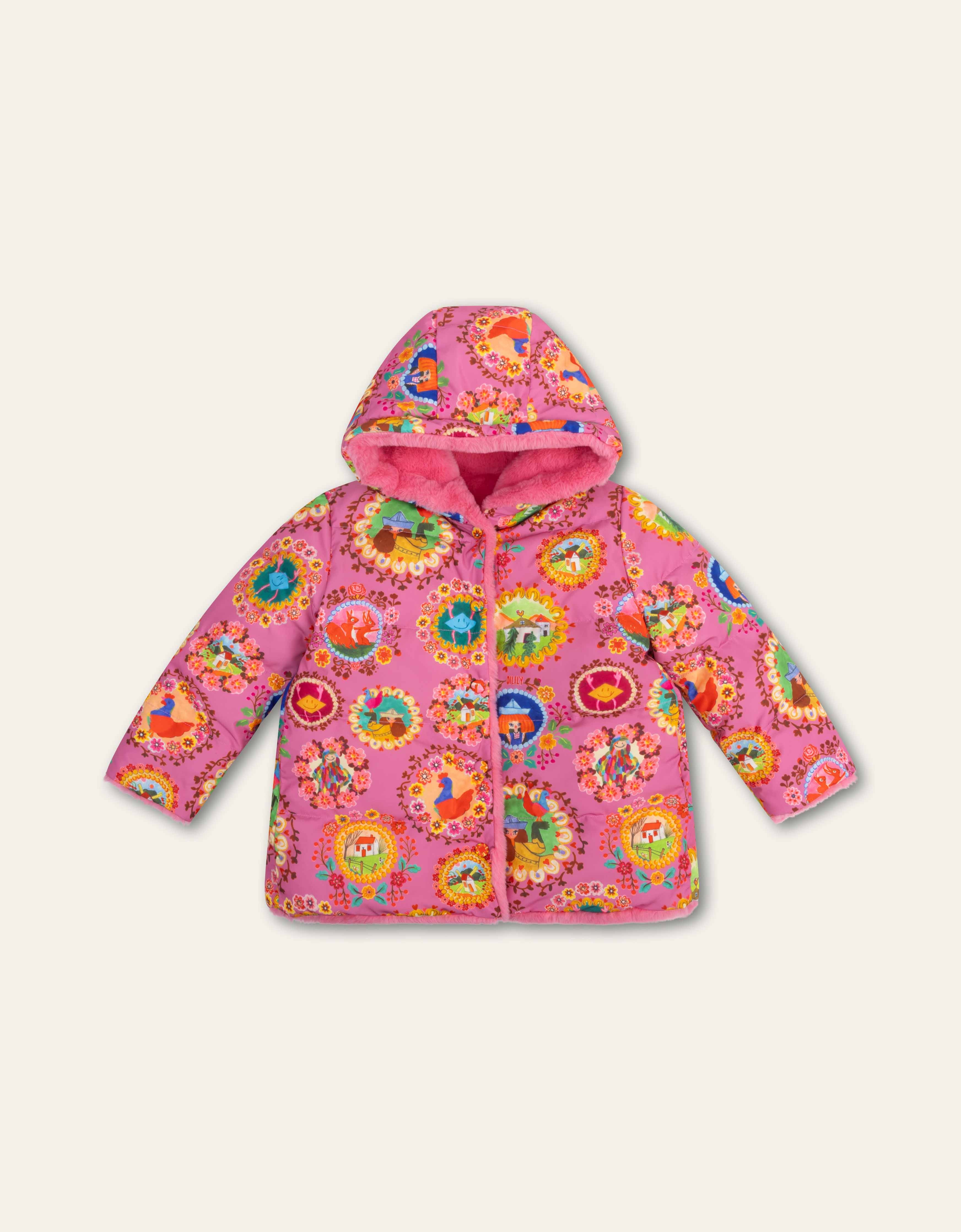 Oilily Girls Chateau Rose Castle Coat