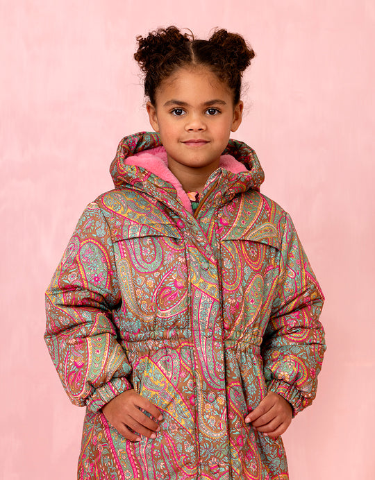 Girls Tapenade Chai Coat