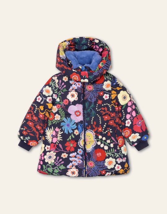Girls Patriot Blue Coorie Coat