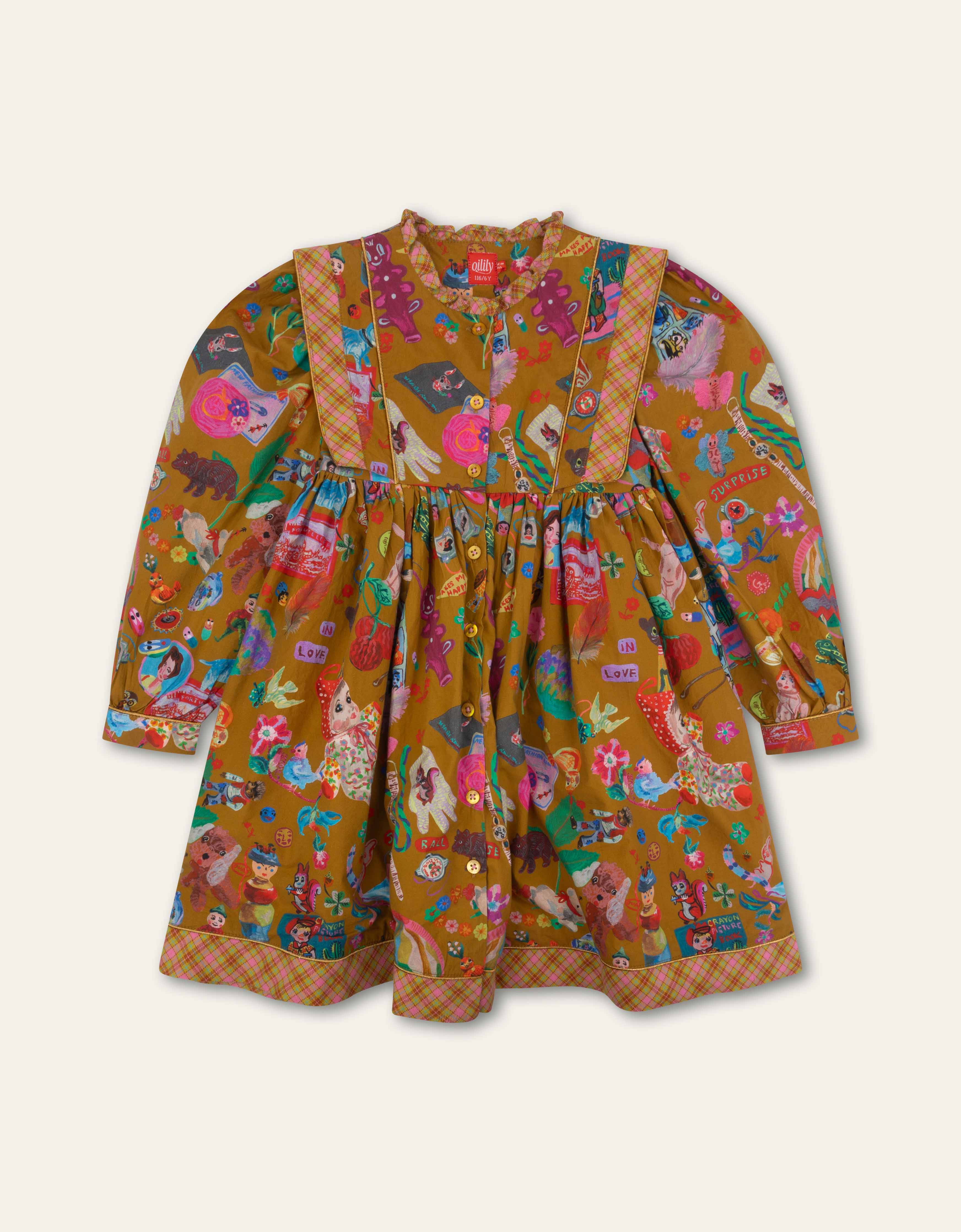 Oilily Girls Bistre Davidia Dress