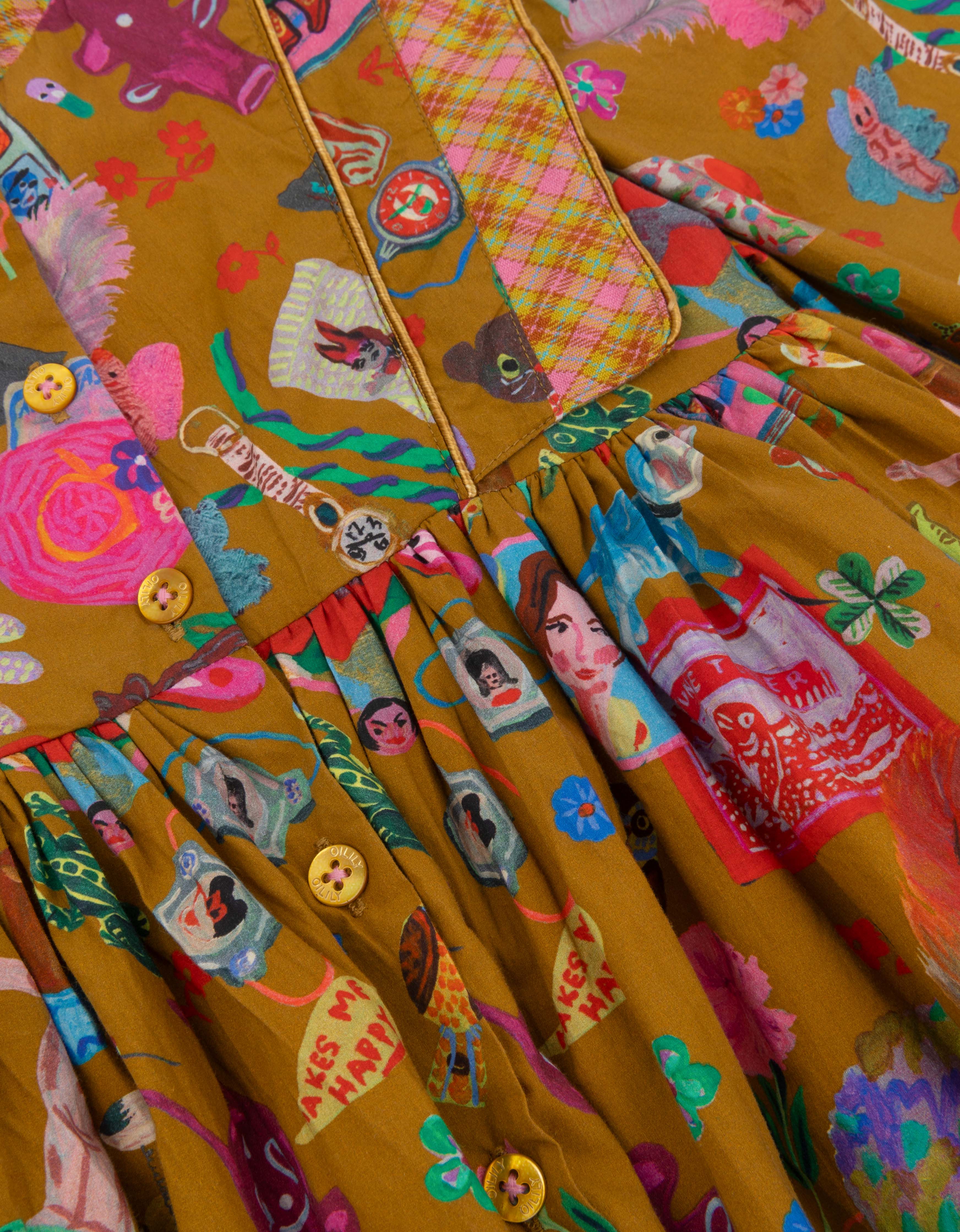 Oilily Girls Bistre Davidia Dress