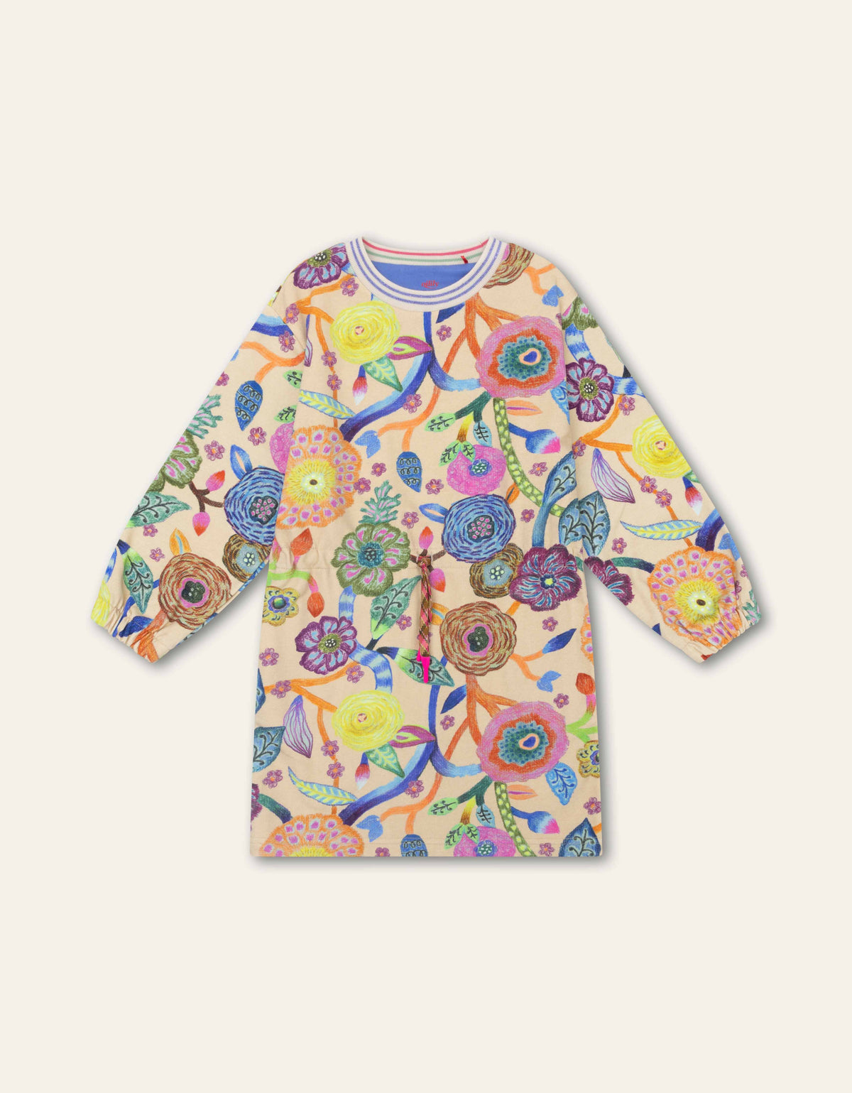 Oilily Girls Wheat Dia Sweat Dress