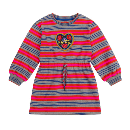 Girls Forced Iron Dial Sweat Dress