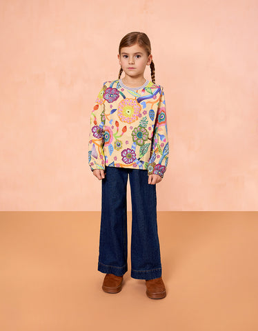 Oilily Girls Wheat Hazel Sweater