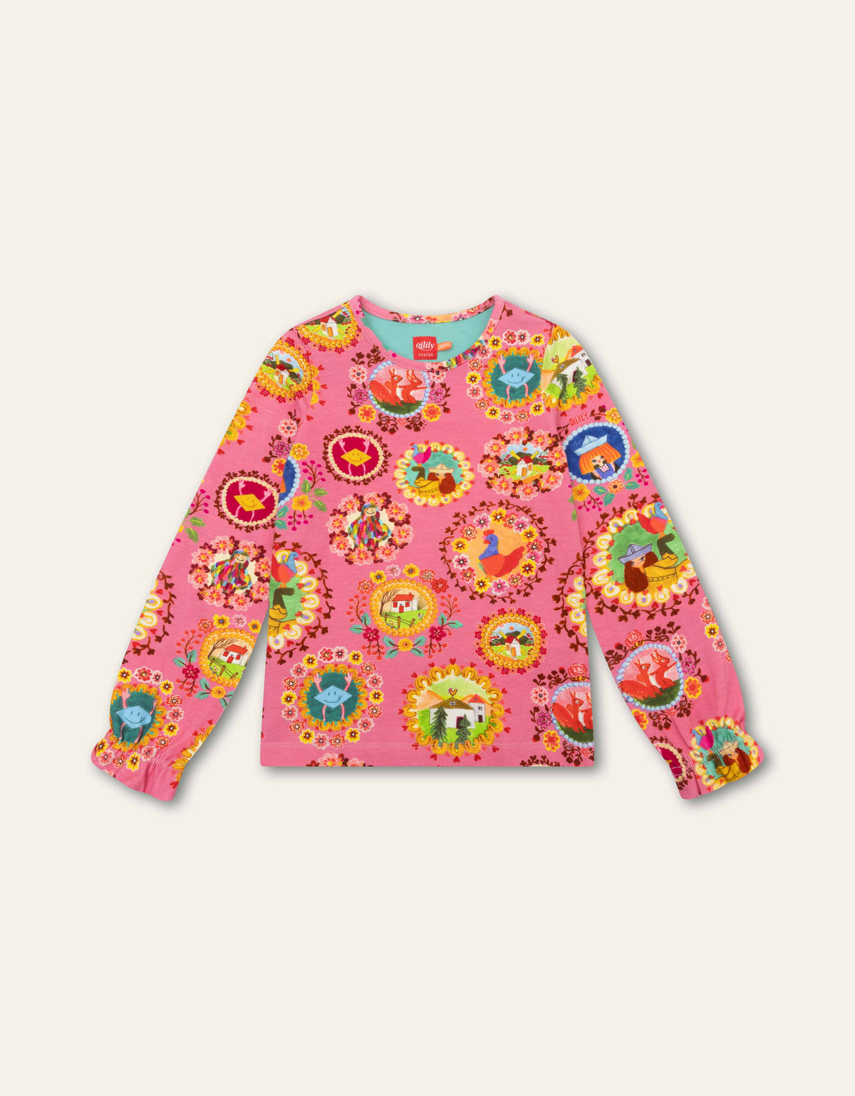 Oilily Girls Chateau Rose Tate T-Shirt