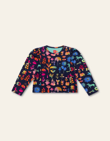 Oilily Girls Patriot Blue Team L.Sl. T-Shirt