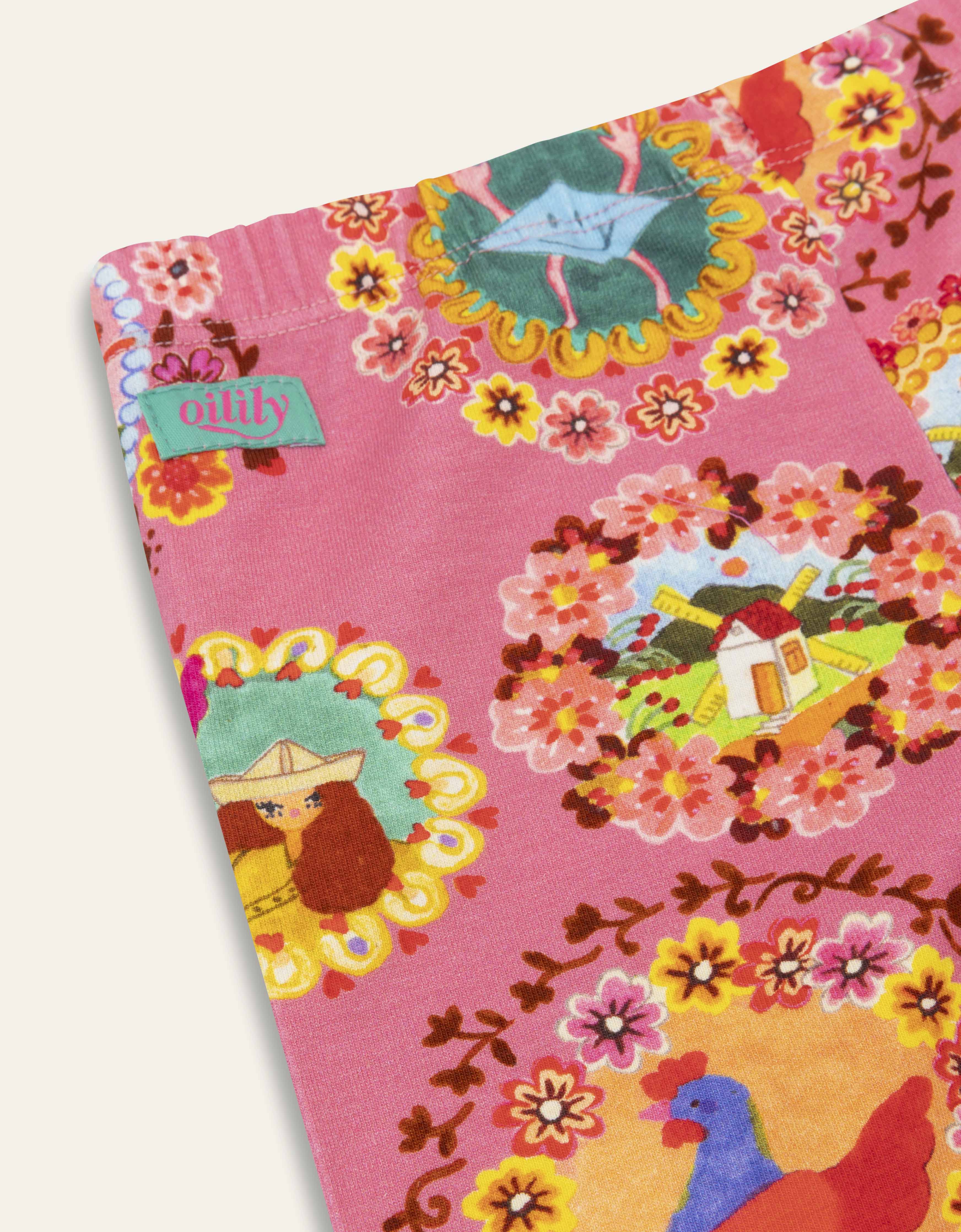 Oilily Girls Chateau Rose Peppy Leggings