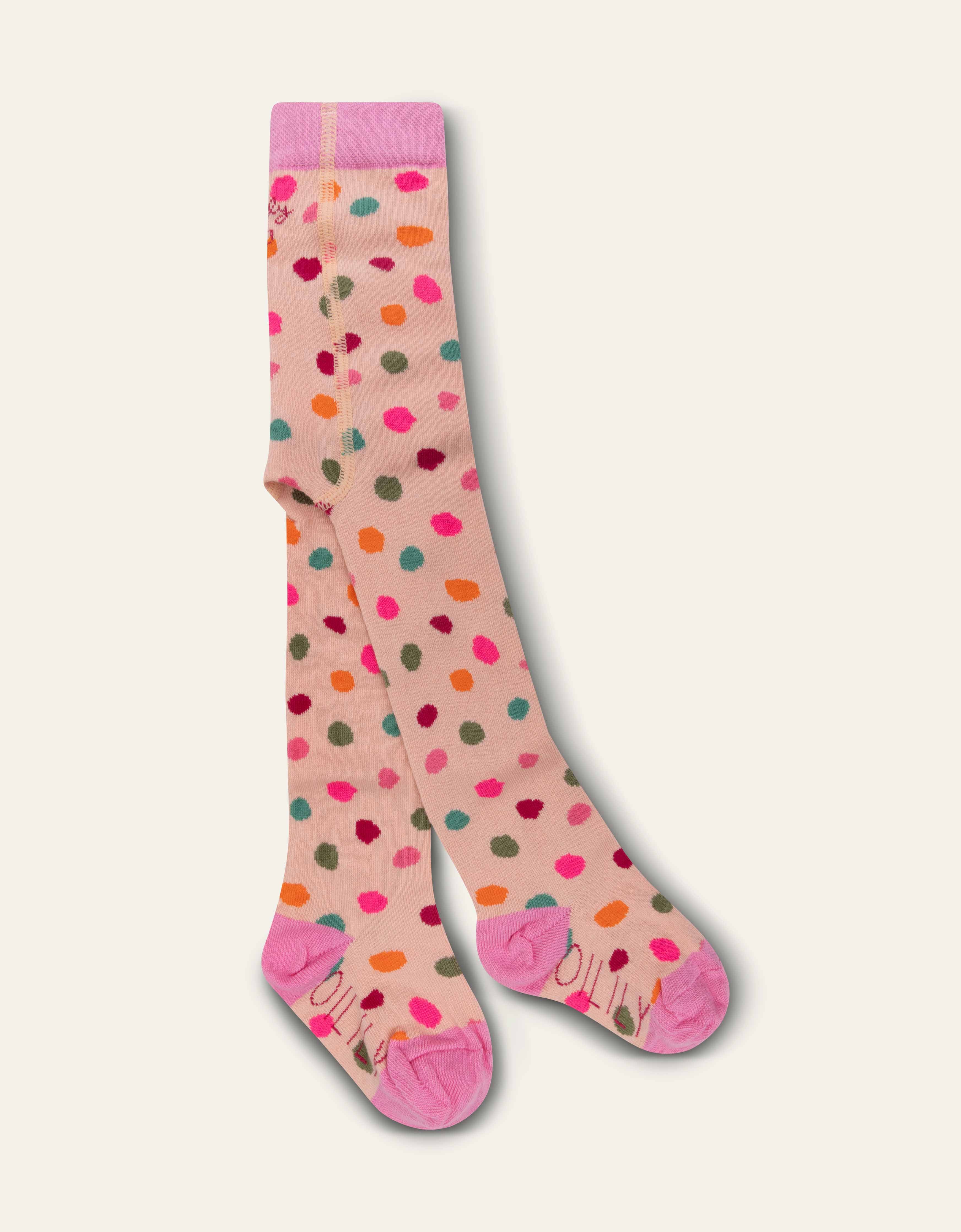 Olily Girls Coral Pink Tights