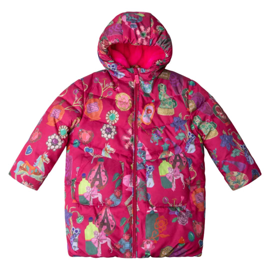 Girls Pink Chanson Coat