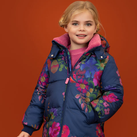 Girls Blue Coorie Coat
