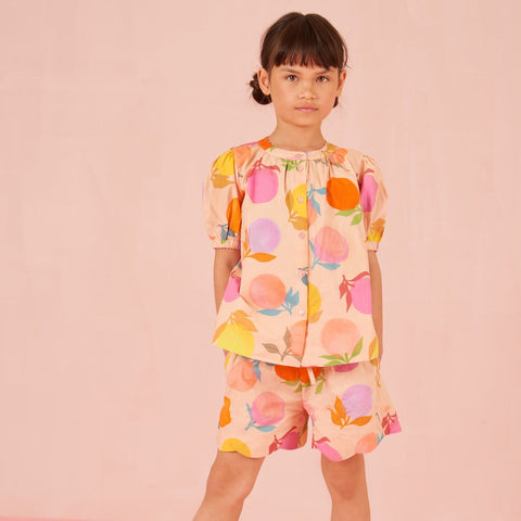 Oilily Girls Peach Beso Short Set