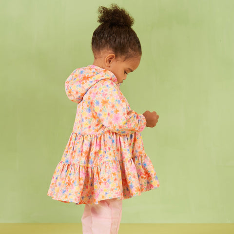 Oilily Girls Orange Cantaloupe Coat