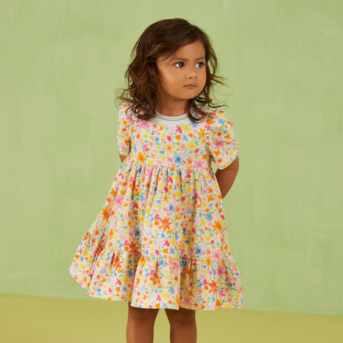 Oilily Girls White Doozle Jersey Dress