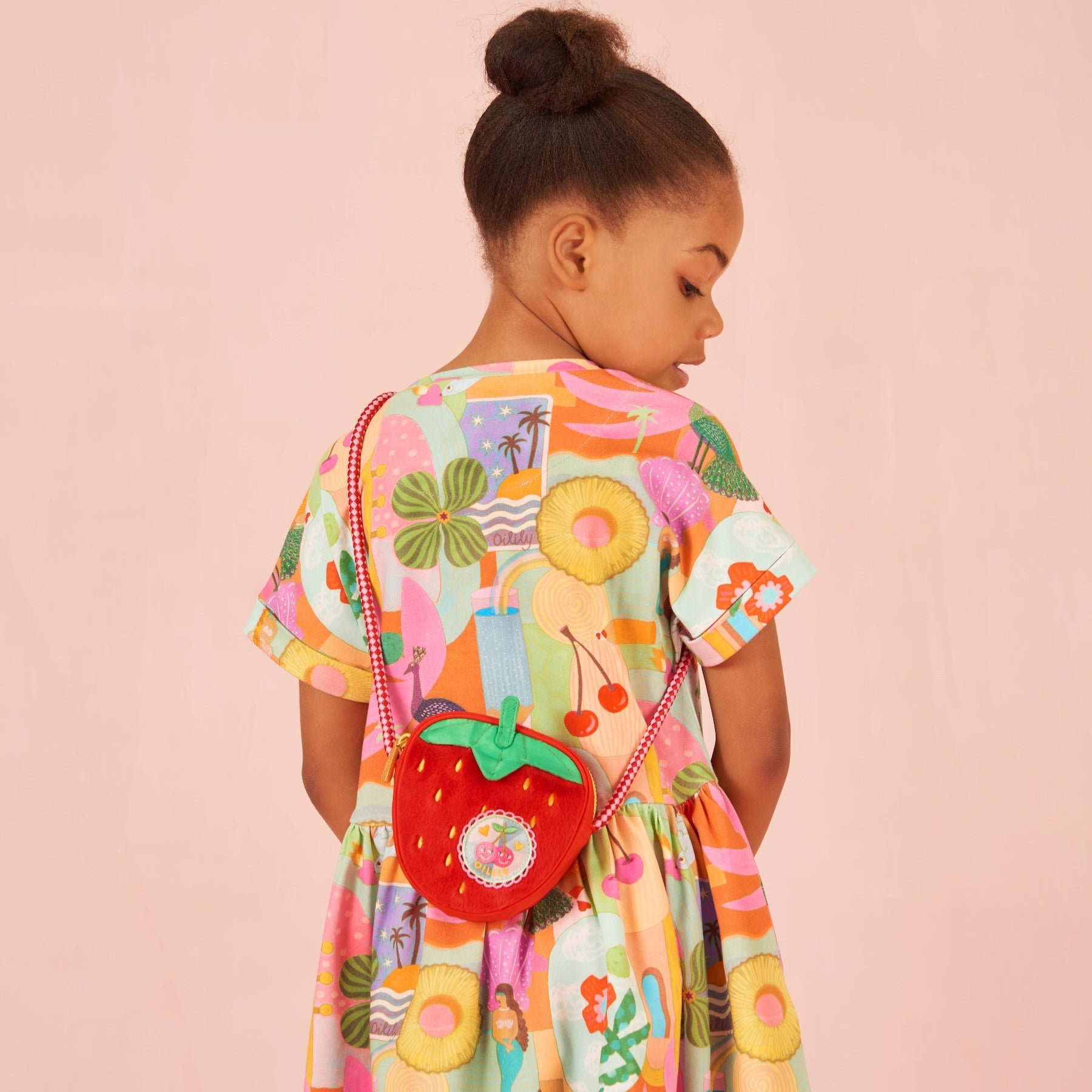 Oilily Girls Colourful Dipp Jersey Dress