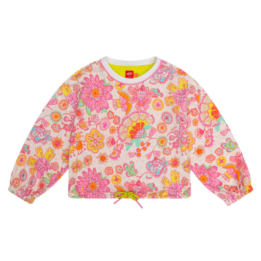 Girls Pink Hexima Sweater