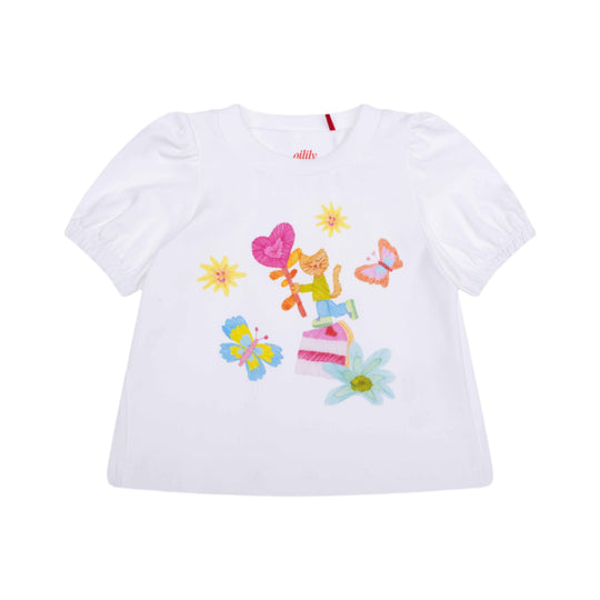 Girls White T-Shirt