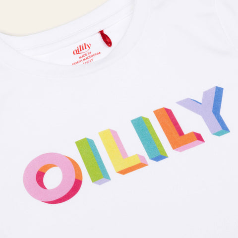 Oilily Girls White Tak T-Shirt