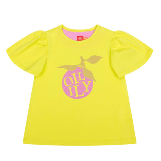 Girls Yellow Thrive T-Shirt