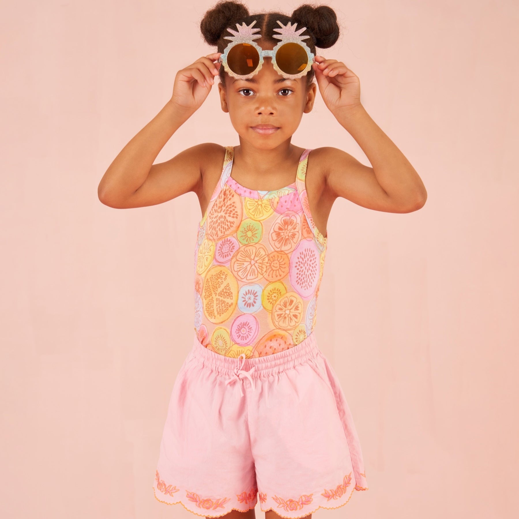 Oilily Girls Orange Fruit Legging Set