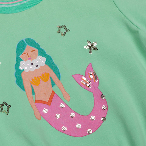 Oilily Girls Green Mermaid T-Shirt