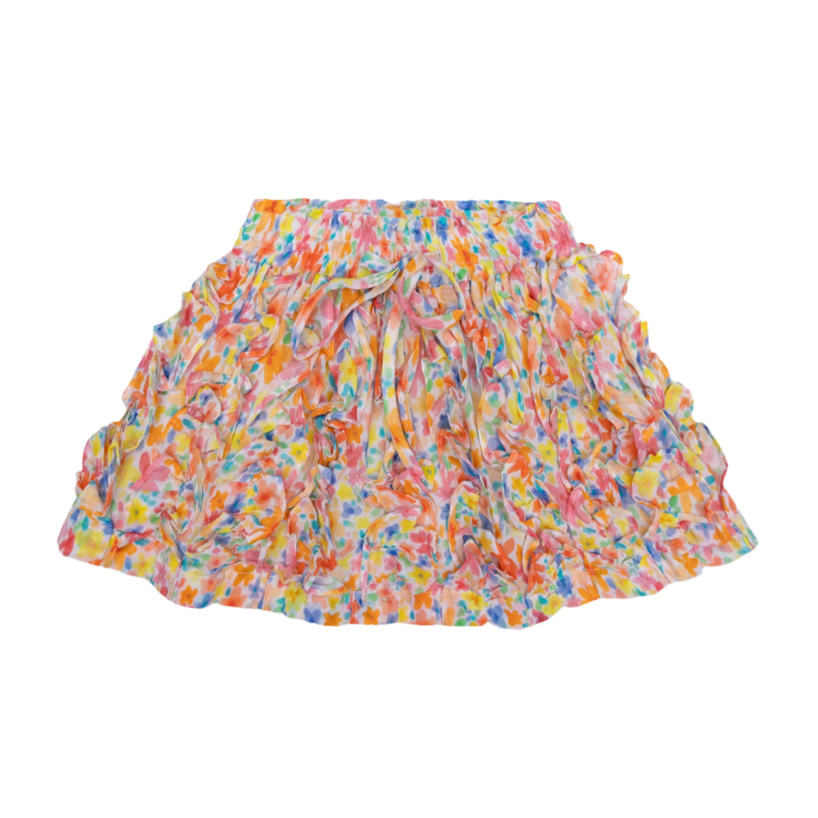 Oilily Girls Green Floral Skirt