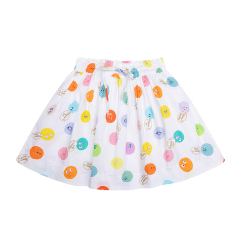 Oilily Girls White Spot Skirt