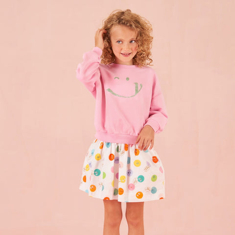 Oilily Girls White Spot Skirt