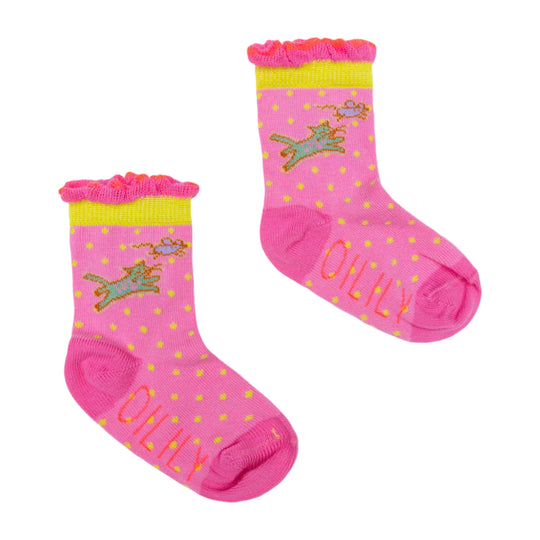 Girls Pink Ankle Socks