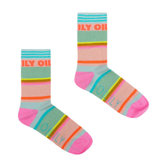 Girls Colourful Calf Socks