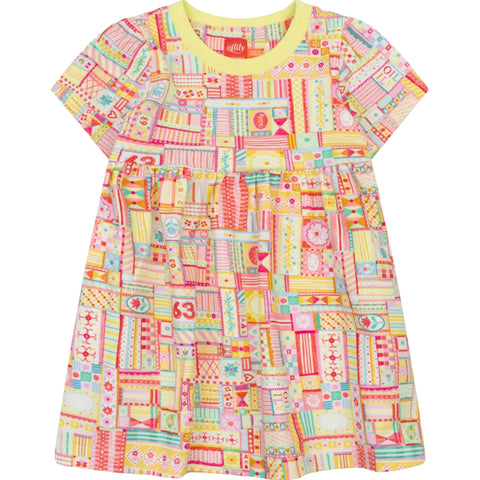 Oilily Girls Sunny Lime Jersey Dress