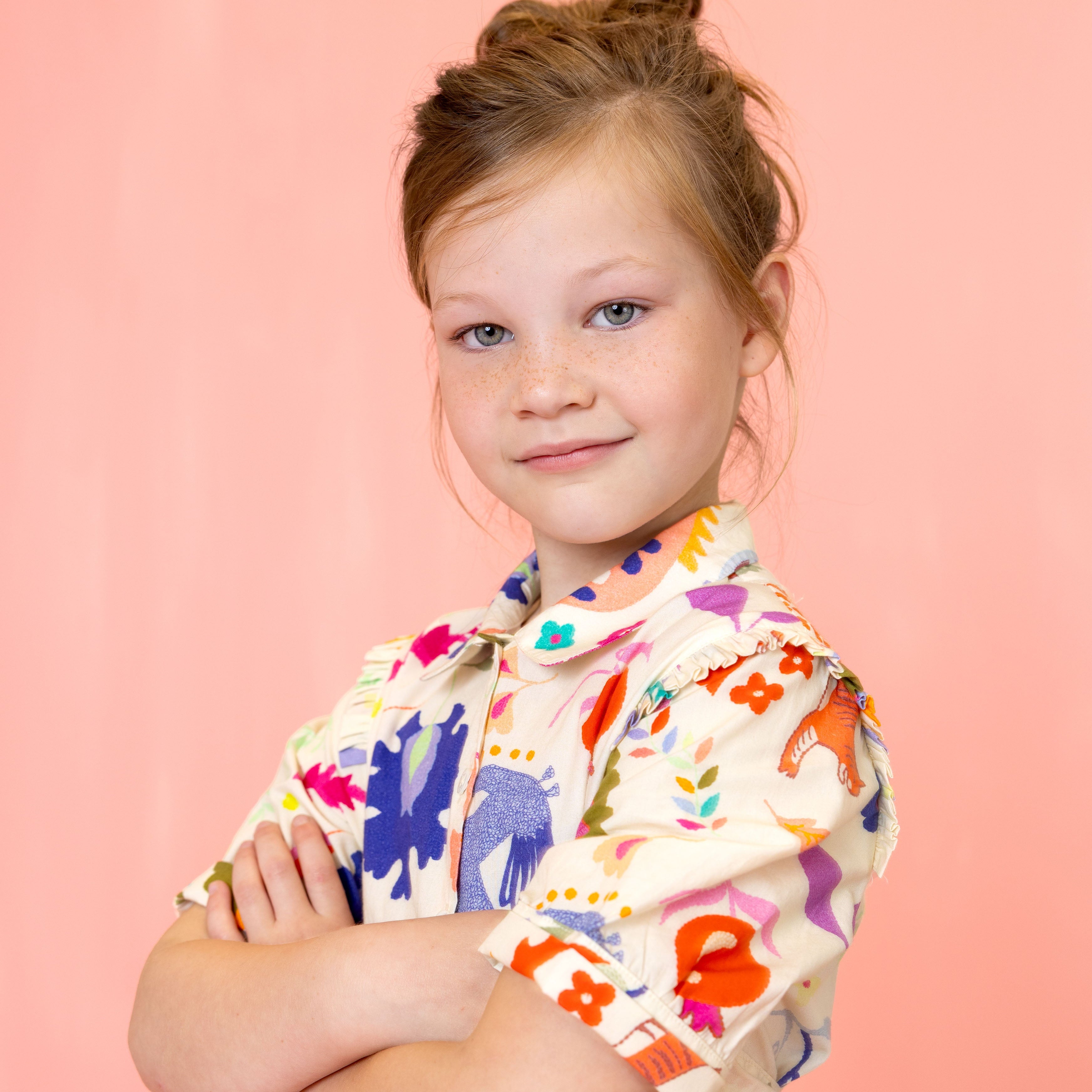 Oilily Girls Almond Oil Dress