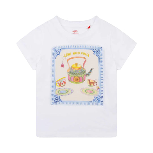 Girls Bright White Tak T-Shirt