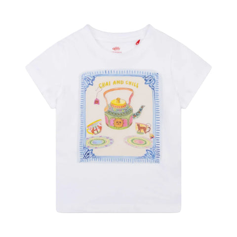 Oilily Girls Bright White Tak T-Shirt