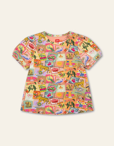 Oilily Girls Peach Flaming Legging Set