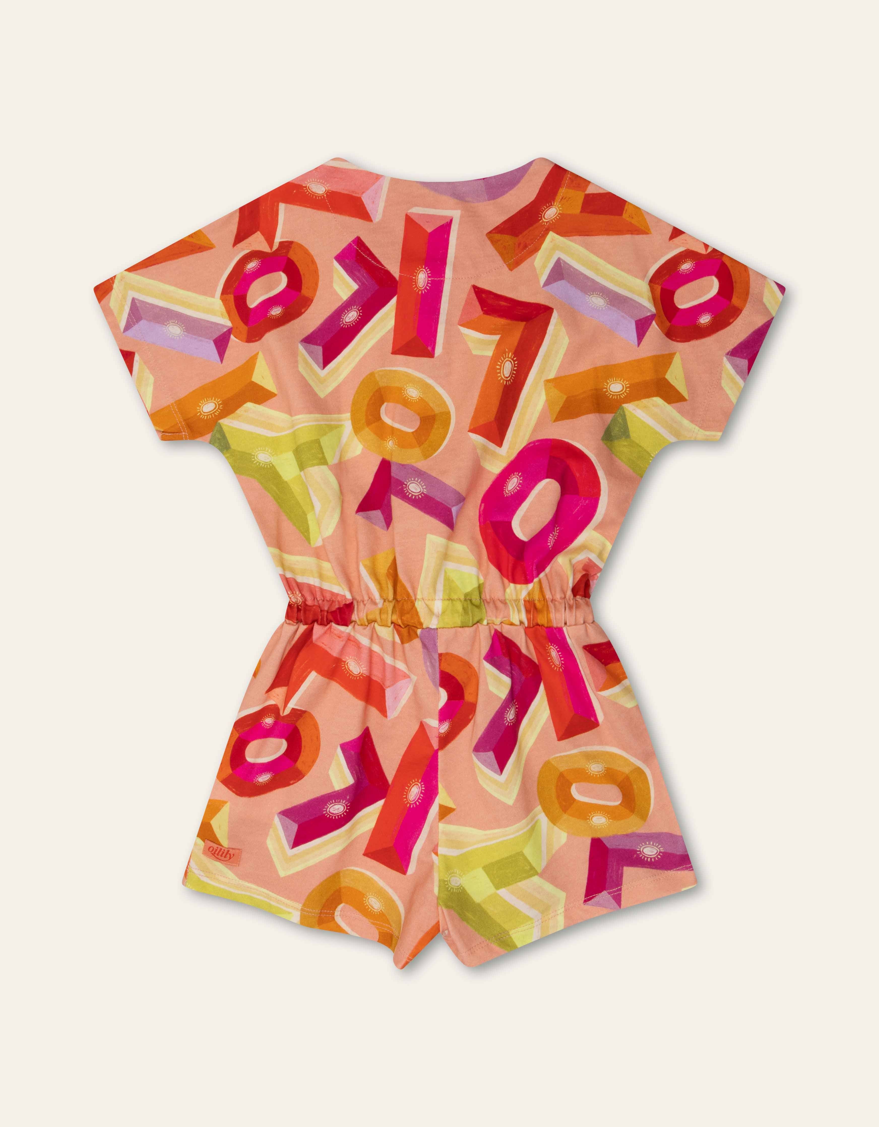 Oilily Girls Crabapple Jersey Playsuit