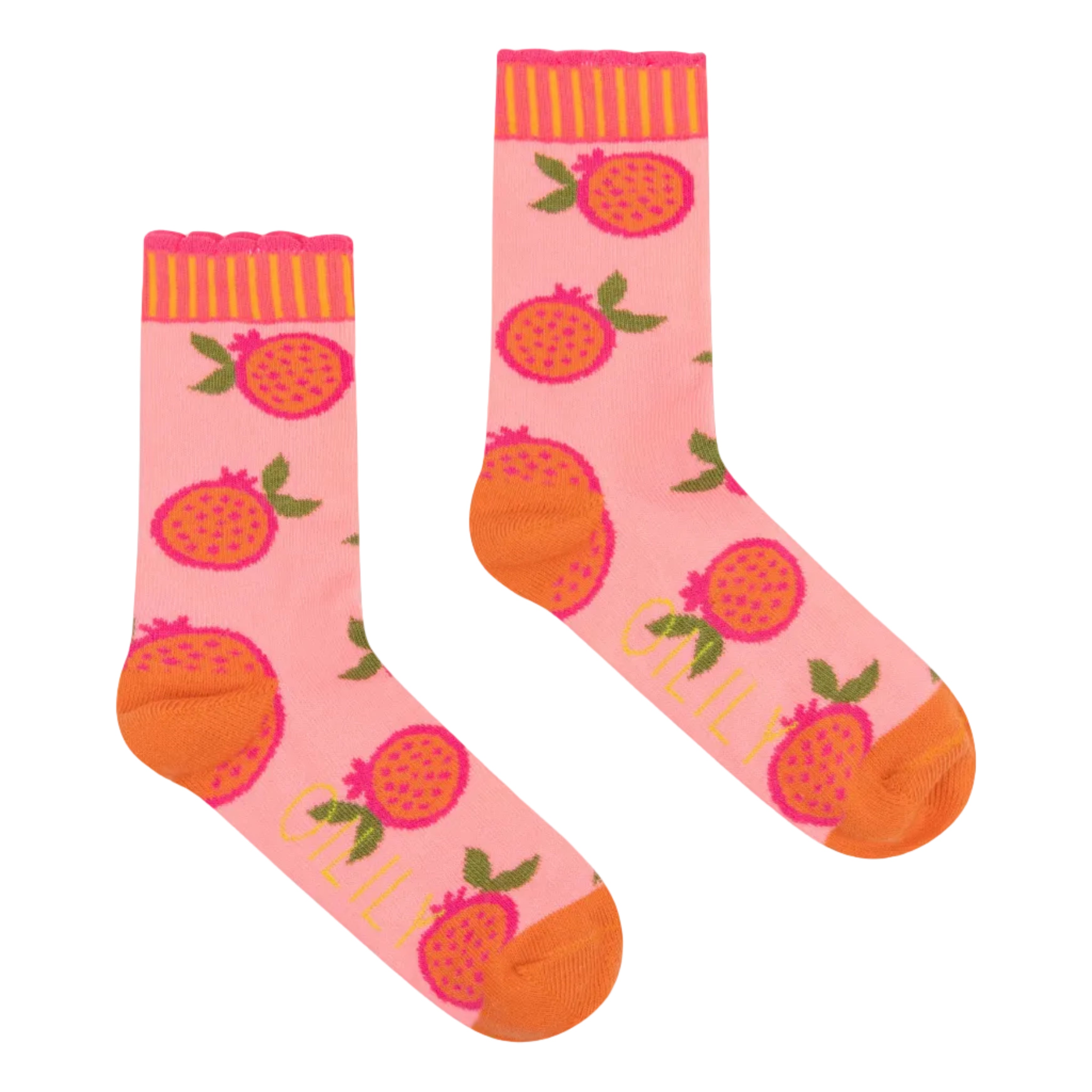 Oilily Girls Sweet Pink Calf Socks