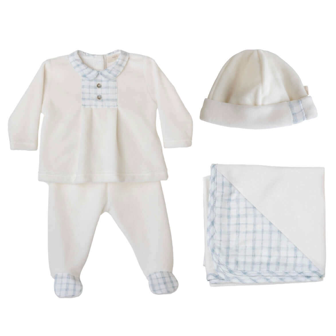 Baby Gi Baby Boys Ivory 4 Piece Gift Set