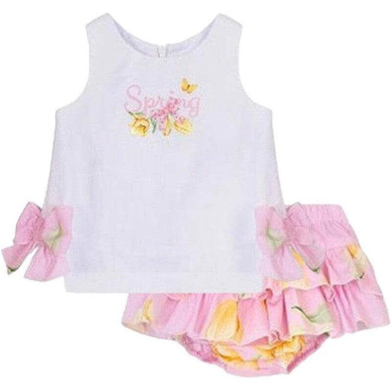 Balloon Chic Baby Girls 2 Piece Floral Knicker Set