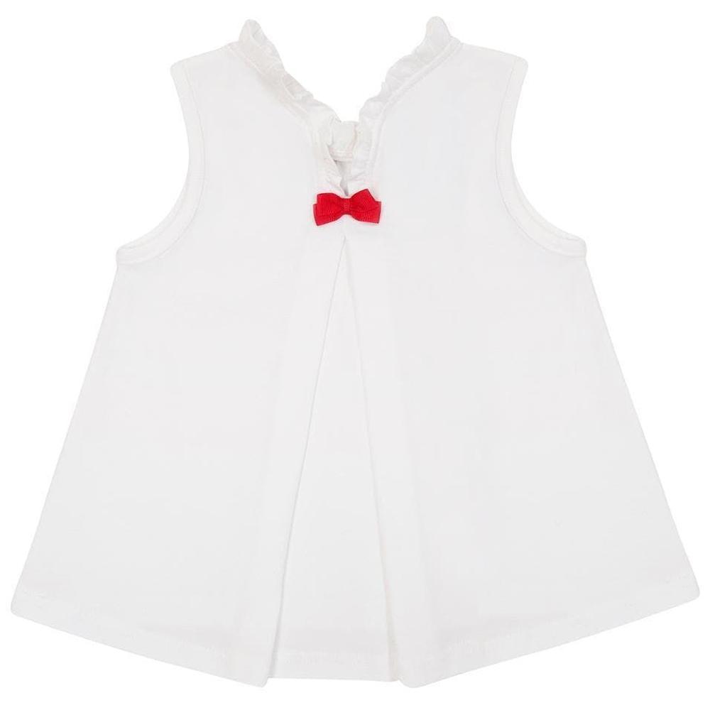 Balloon Chic Girls White 'Duck' Top