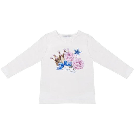 Girls White Fairytale T-shirt