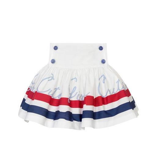 Balloon Chic Girls White Skirt