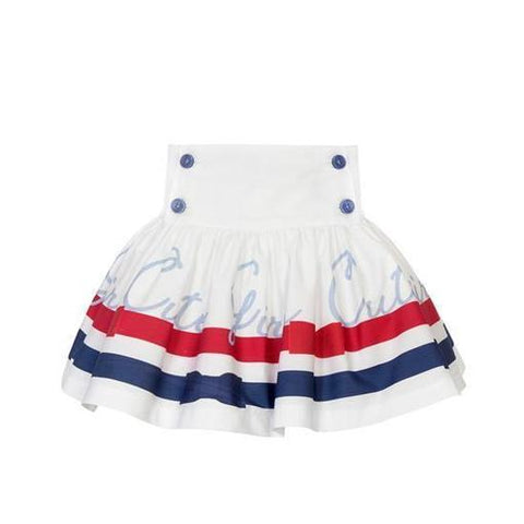 Balloon Chic Girls White Skirt