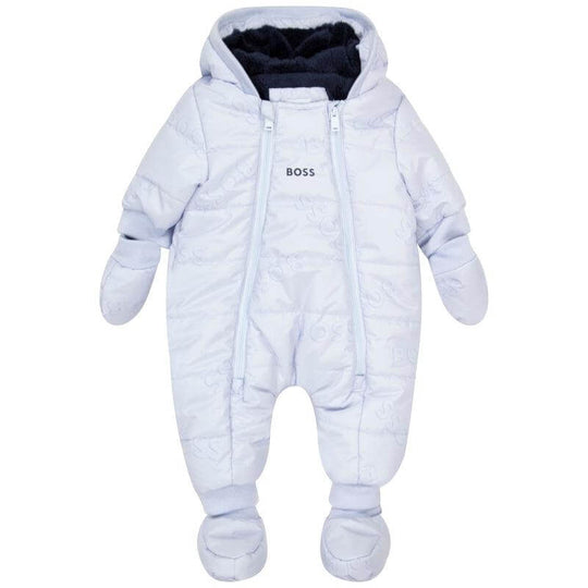 Baby Boys Pale Blue Snowsuit